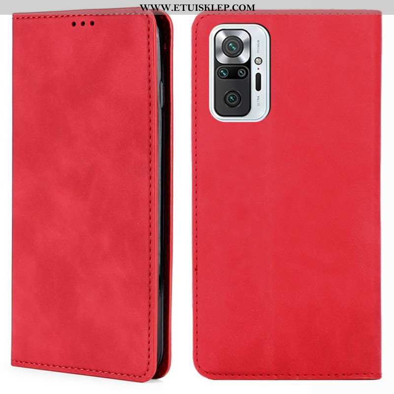 Etui Na Telefon do Xiaomi Redmi Note 10 Pro Etui Folio Klasyczny Dotyk Skóry